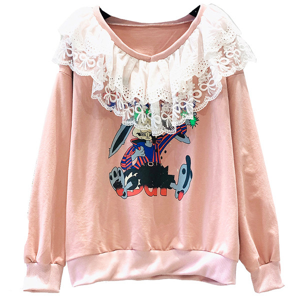 Sport-alkalmi női blúz rátéttel és csipkével, három színben