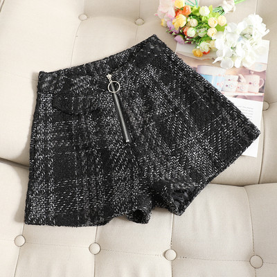 Modern női rövidnadrág magas derékkal, cipzárral több színben