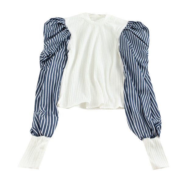 Alkalmi női blúz ovális nyakkivágással és hosszú ujjú öt színben