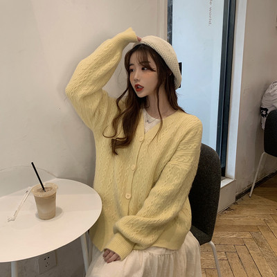 Γυναικεία casual ζακέτα σε διάφορα χρώματα με κουμπιά