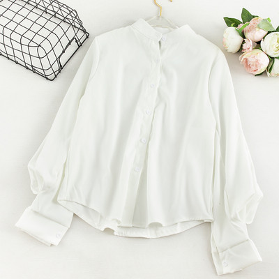 Casual γυναικείο πουκάμισο με μακριά μανίκια και κουμπιά σε διάφορα χρώματα