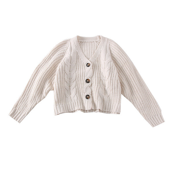 Μοντέρνα γυναικεία ζακέτα  με κουμπιά σε μπλε, μπεζ, κίτρινο και κόκκινο χρώμα