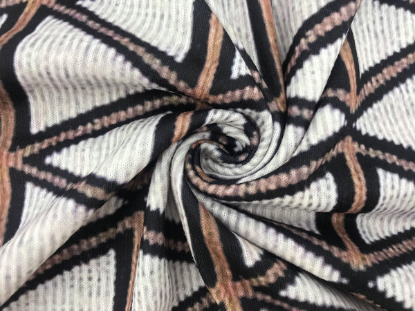 Rochie moderna de dama cu model colorat si maneci lungi