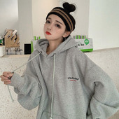 Hanorac casual dama in trei culori cu gluga model lat