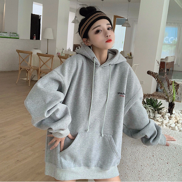 Hanorac casual dama in trei culori cu gluga model lat