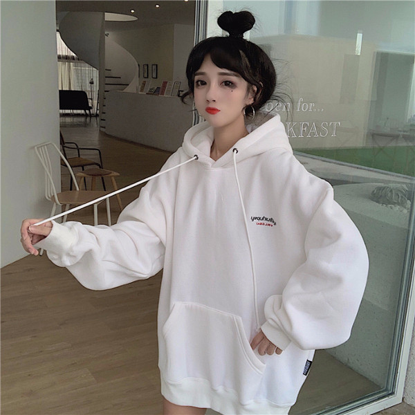 Hanorac casual dama in trei culori cu gluga model lat