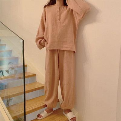 Női modern pizsama két színben, ovális nyakkivágással