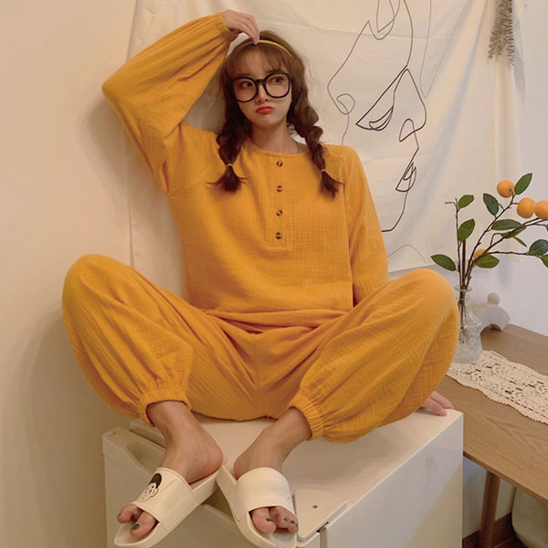 Női modern pizsama két színben, ovális nyakkivágással