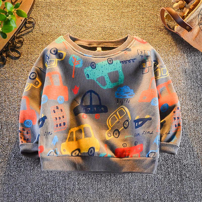 Καθημερινό παιδικό μπλουζάκι σε λευκό και γκρι χρώμα για αγόρια