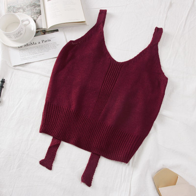 Maieu modern de damă cu decolteu spitz și bretele în mai multe culori