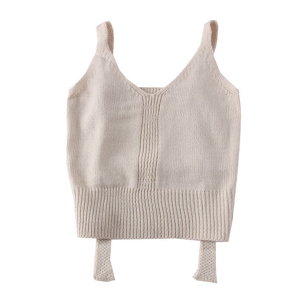 Maieu modern de damă cu decolteu spitz și bretele în mai multe culori