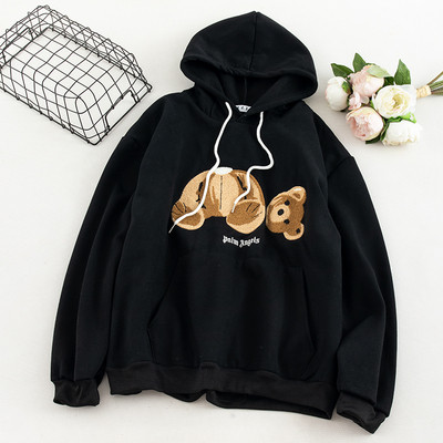 Nappali női pulóver kapucni rátéttel, három színben