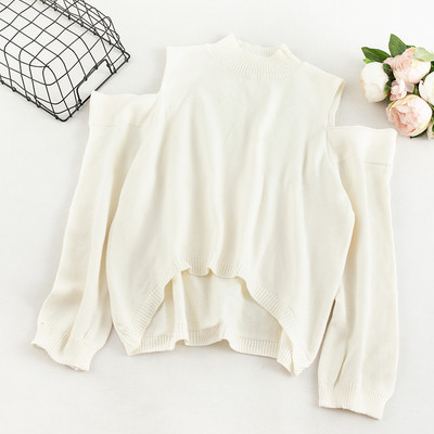 Bluza casual dama cu umerii goi model asimetric in mai multe culori