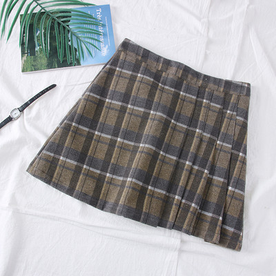 Νέο μοντέλο κοντή γυναικεία πλισέ φούστα σε τρία χρώματα