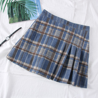 Νέο μοντέλο κοντή γυναικεία πλισέ φούστα σε τρία χρώματα