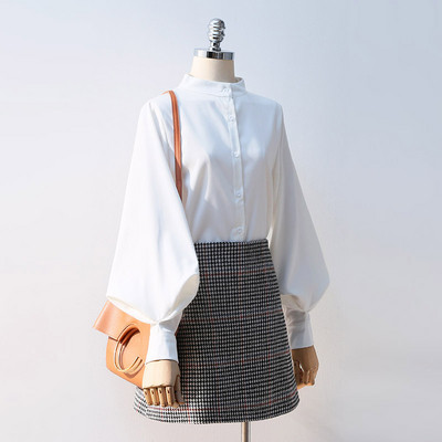 Κομψό γυναικείο πουκάμισο με φαρδιά μανίκια σε διάφορα χρώματα