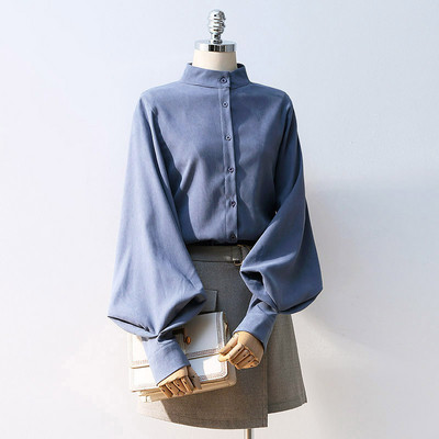 Κομψό γυναικείο πουκάμισο με φαρδιά μανίκια σε διάφορα χρώματα