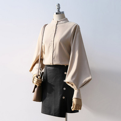 Κομψό γυναικείο πουκάμισο με φαρδιά μανίκια σε διάφορα χρώματα