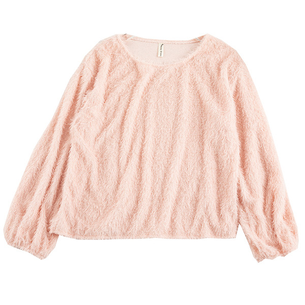 Γυναικείο πουλόβερ με οβάλ λαιμόκοψη και μακρύ μανίκι σε πέντε χρώματα