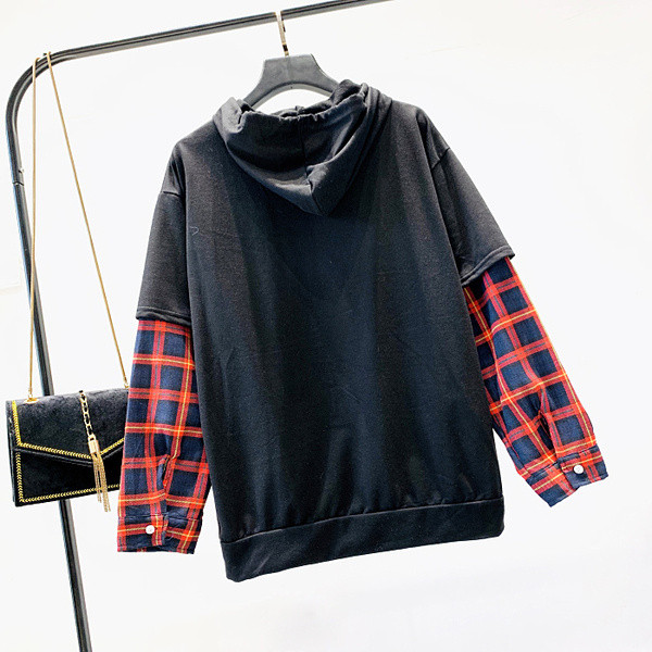 Γυναικείο καθημερινό φούτερ με κουκούλα και τσέπη