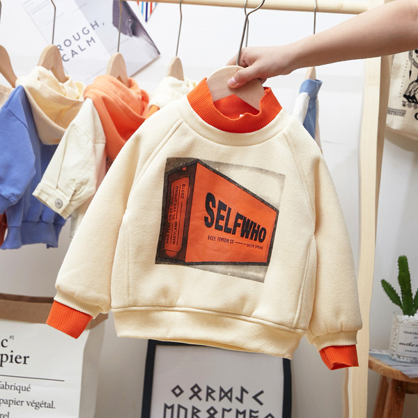 Gyermek blúz három színben, rátéttel fiúknak