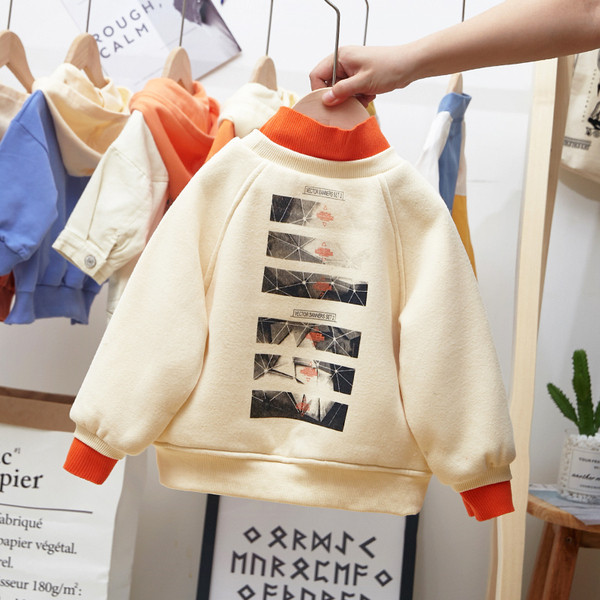 Gyermek blúz három színben, rátéttel fiúknak