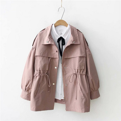 Jachetă casual de toamnă de damă cu mâneci lungi în patru culori