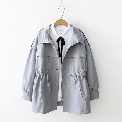 Jachetă casual de toamnă de damă cu mâneci lungi în patru culori