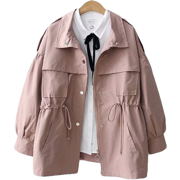 Jachetă casual de toamnă de damă cu mâneci lungi în patru culori