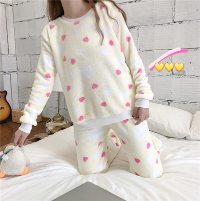 Modern női puha hosszú pizsama három színben