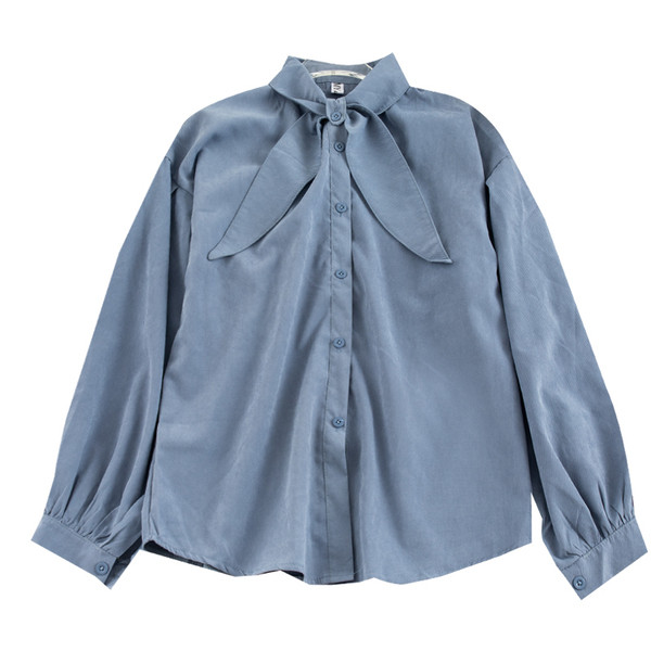 Cămașă modernă de damă în cinci culori cu nasturi și guler clasic