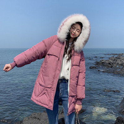 Női téli kabát kapucnival és pehellyel öt színben