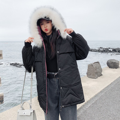 Női téli kabát kapucnival és pehellyel öt színben