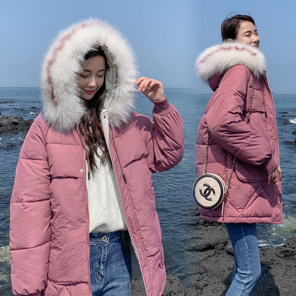 Női téli kabát kapucnival és pehellyel öt színben