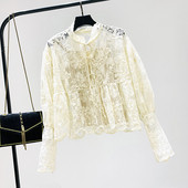 Μοντέρνα γυναικεία δαντελένια δαντέλα με κορδόνια  σε λευκό, μαύρο και μπεζ χρώμα