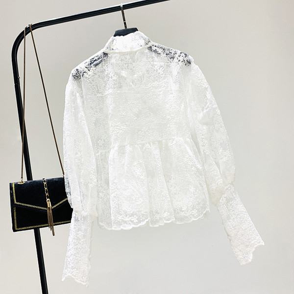 Μοντέρνα γυναικεία δαντελένια δαντέλα με κορδόνια  σε λευκό, μαύρο και μπεζ χρώμα