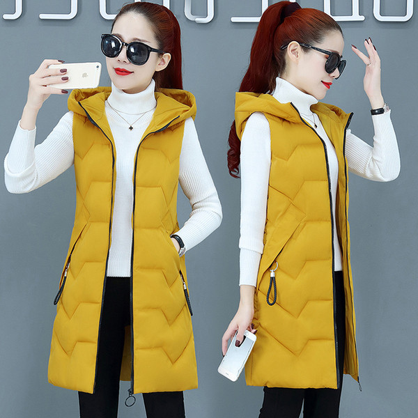 Vesta lunga dama cu gluga si fermoar in mai multe culori