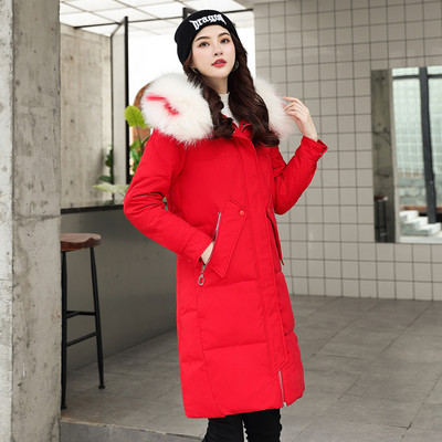 Μακρύ γυναικείο μπουφάν με εφαρμογή στην πλάτη σε διάφορα χρώματα