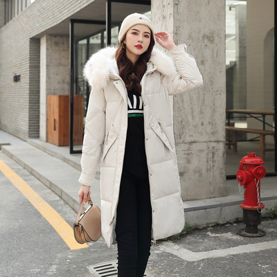 Μακρύ γυναικείο μπουφάν με εφαρμογή στην πλάτη σε διάφορα χρώματα