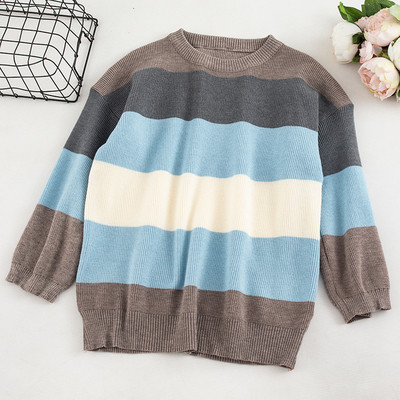 Casual γυναικεία πουλόβερ σε δύο χρώματα με ωοειδές λαιμόκοψη