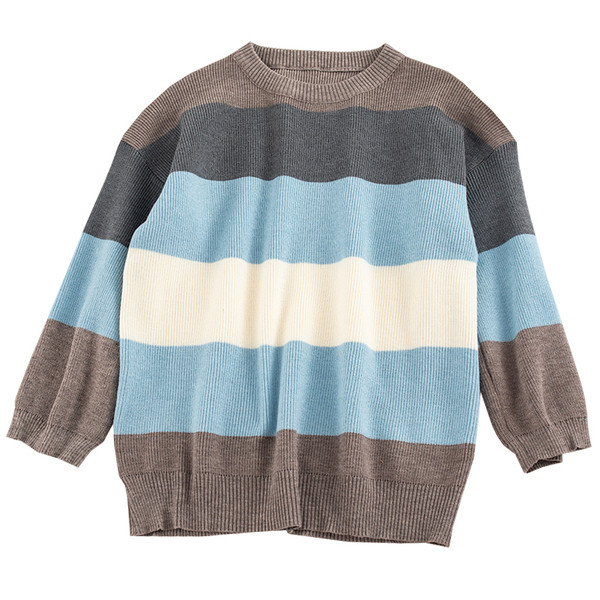 Casual γυναικεία πουλόβερ σε δύο χρώματα με ωοειδές λαιμόκοψη