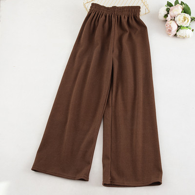 Καθημερινό γυναικείο φαρδύ παντελόνι με ψηλή μέση σε διάφορα χρώματα