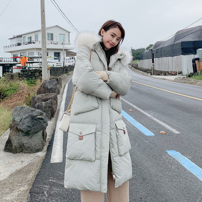 Geaca de iarna lunga de dama cu gluga in mai multe culori