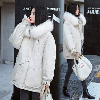 Geaca de dama moderna cu puf alb in patru culori