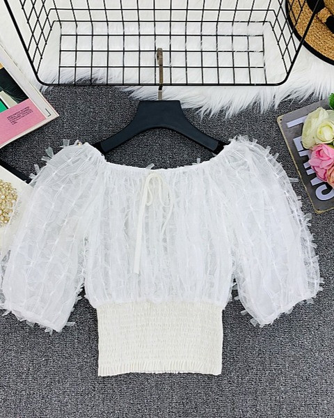 Bluza de dama cu talie elastica in doua culori