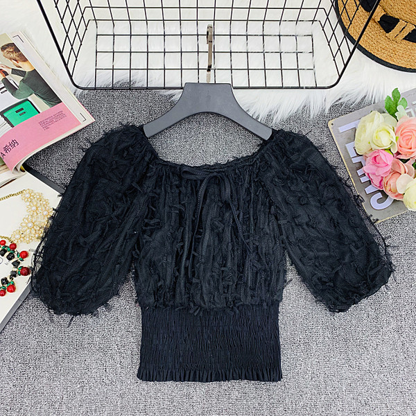 Bluza de dama cu talie elastica in doua culori