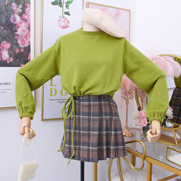 Pulover de dama model nou cu decolteu O si maneci lungi