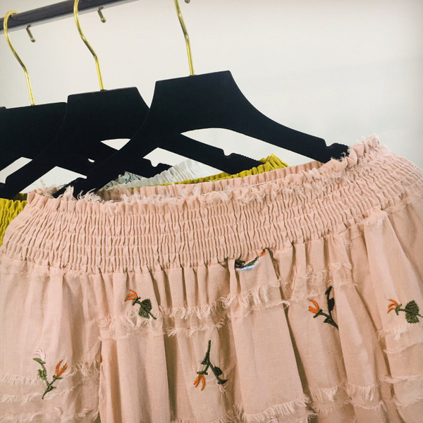 Bluza casual dama cu broderie colorata