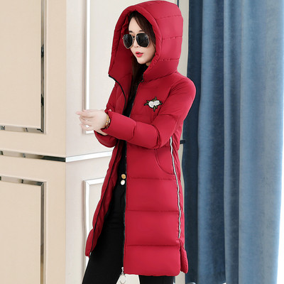 Geaca de dama moderna cu broderie si gluga in mai multe culori