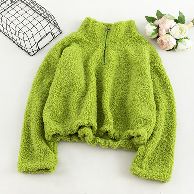 Napi női pulóver négy színben, cipzárral